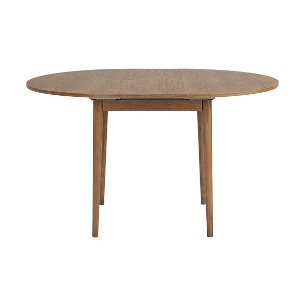 Apaļš izvelkams ēdamgalds ar papildu galda virsmu ar ozolkoka imitāciju ø 100 cm Viona – Kalune Design-image-4