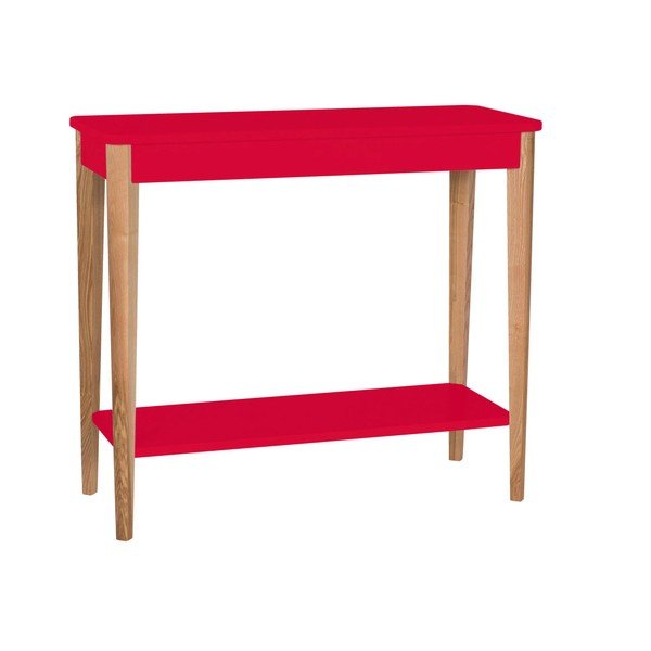 Sarkans Ragaba Ashme konsoles galds, platums 85 cm