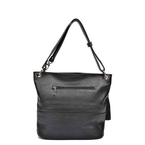 Melna ādas rokassoma Anna Luchini Hunna-image-4