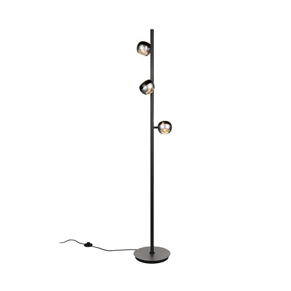 Melna/sudraba krāsas LED stāvlampa (augstums 150 cm) Orbit – Trio Select-image-4