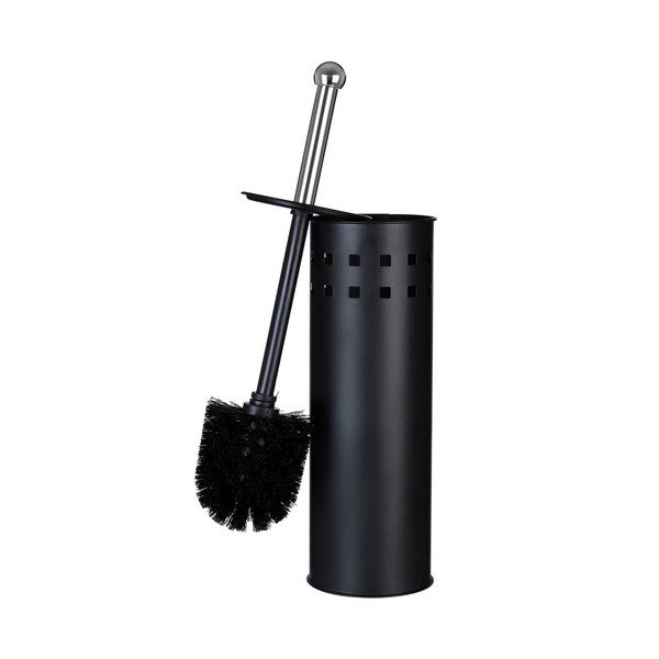 Matēti melna metāla tualetes birste Indy – Premier Housewares-image-3