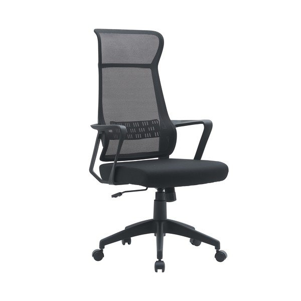 Melns polsterēts biroja krēsls Hoboken – Yes Everyday