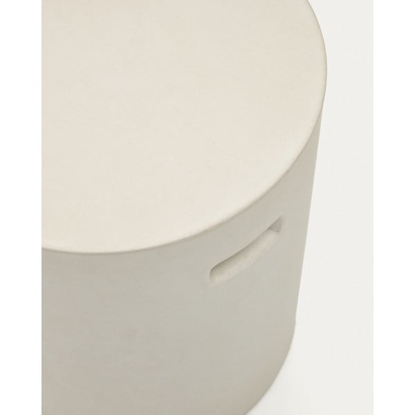 Betona apaļš dārza kāju soliņš ø 37 cm Aiguablava – Kave Home-image-4