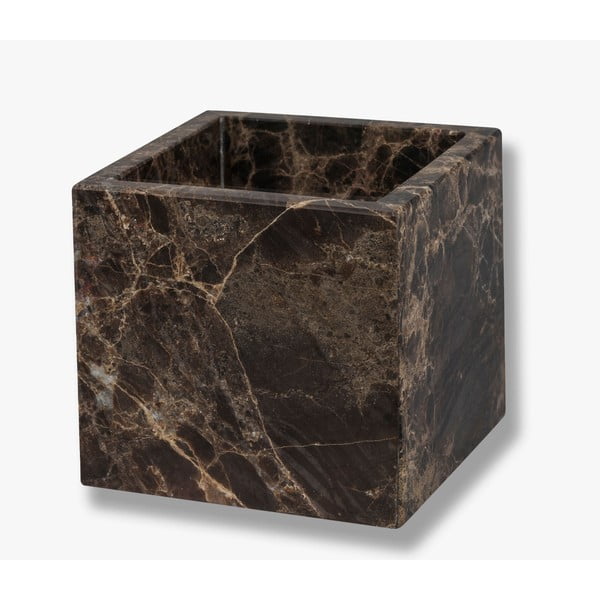 Tumši brūns marmora vannas istabas organizators vates plāksnītēm Marble – Mette Ditmer Denmark