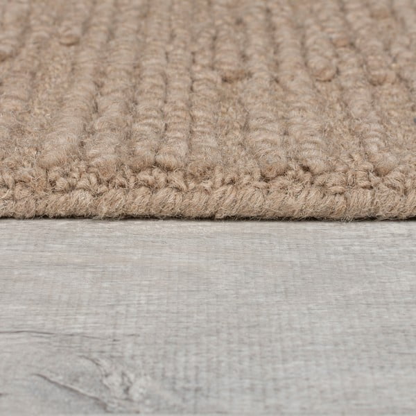 Bēšs ar rokām darināts vilnas paklājs 120x170 cm Harris Boucle – Flair Rugs-image-4