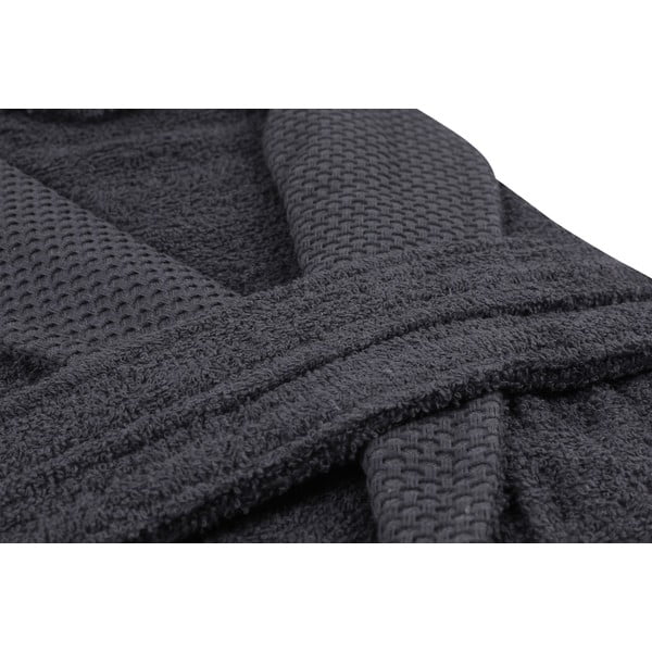 Antracīta pelēks kokvilnas halāts M izmērs Cappa – Foutastic-image-1