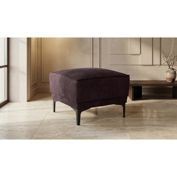 Brūns pufs no ādas imitācijas Copenhagen – Scandic-image-1