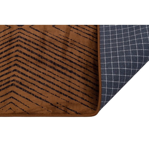 Brūns mazgājams paklājs 180x120 cm – Vitaus-image-2