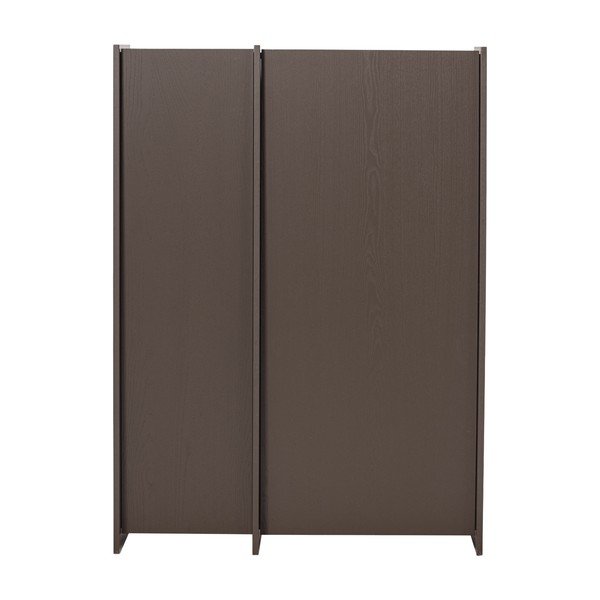 Tumši brūns skapītis ar oškoka imitāciju 102x140x44 cm Brock – WOOOD-image-2