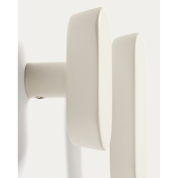 Krēmkrāsas dižskābarža masīvkoka sienas āķi (2 gab.) Arely – Kave Home-image-2