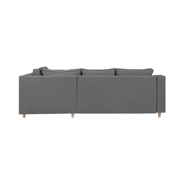 Mazzini Sofas Jonquille četru sēdvietu dīvāns, pelēks, labais stūris-image-3