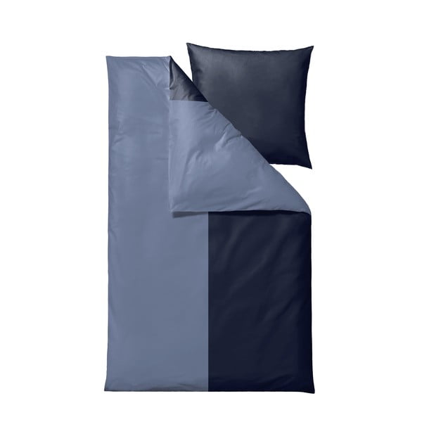 Zila organiskās kokvilnas gultas veļa vienvietīgai gultai 135x200 cm Touch – Södahl