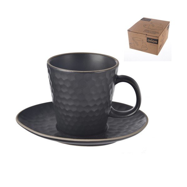 Melna kapučīno keramikas tasīte 250 ml Tea Time – Orion-image-3