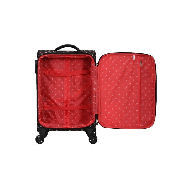 Melna bagāžas soma uz 4 riteņiem Lollipops Rubby-image-2