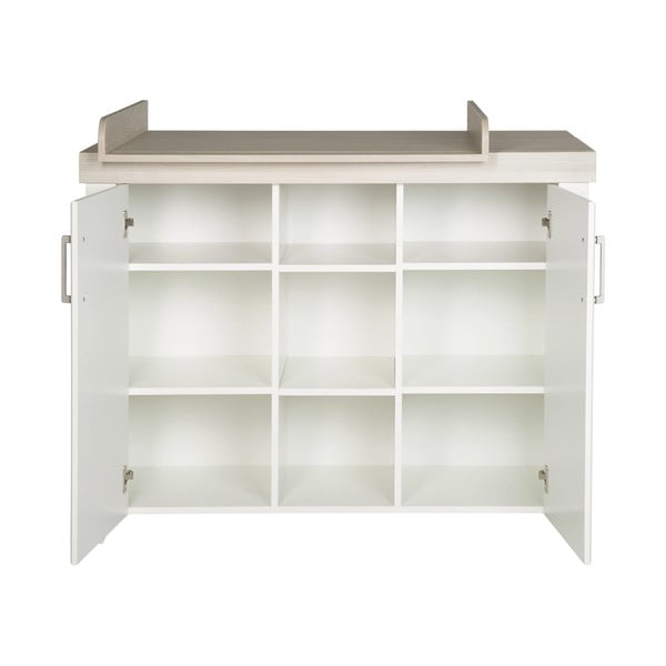 Balta zema bērnu kumode ar gobas imitāciju 120x98 cm Felicia – Roba-image-3