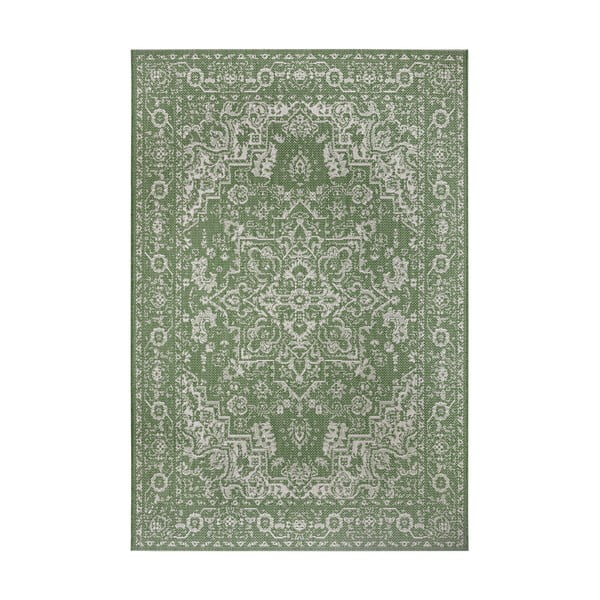 Zaļi bēšs āra paklājs Ragami Vienna, 80 x 150 cm