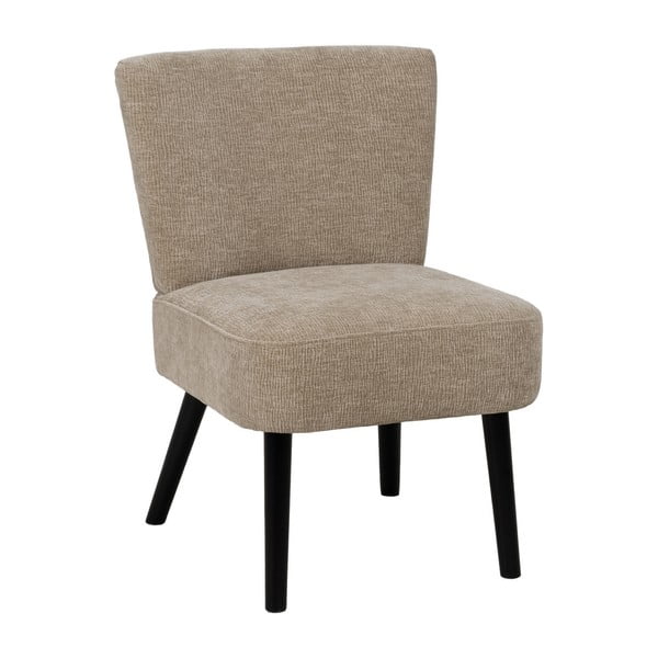 Bēšs atpūtas krēsls no šenila auduma – Ixia