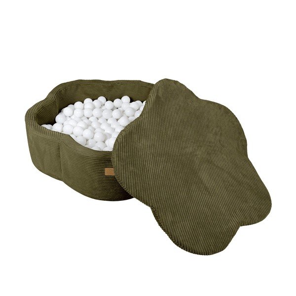 Haki velveta bumbu baseins ø 90 cm augstums 30 cm – Meowbaby