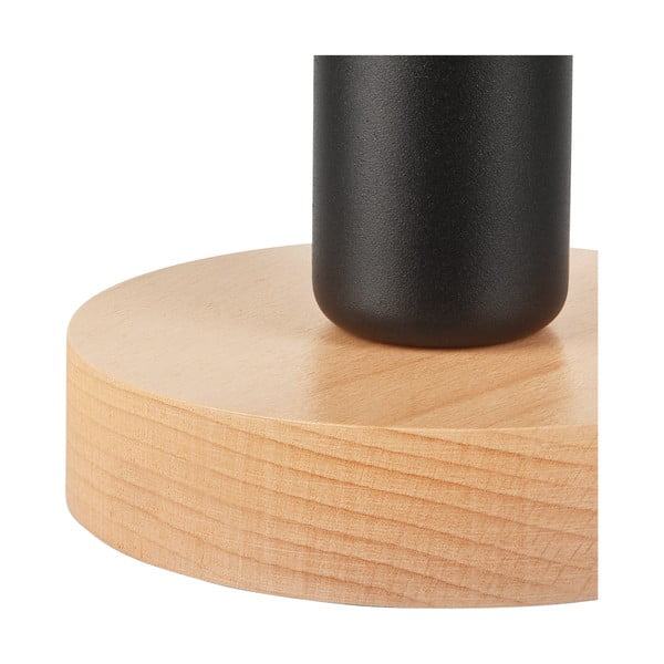 Melna/dabīga toņa galda lampa – LAMKUR-image-3