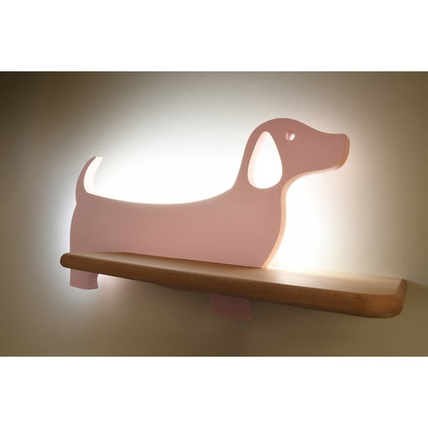 Rozā bērnu gaismeklis Dog – Candellux Lighting-image-1