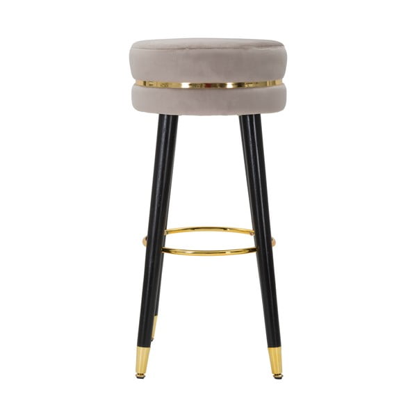 Gaiši pelēka polsterēta bāra taburete (sēdekļa augstums 74 cm) Paris – Mauro Ferretti-image-1