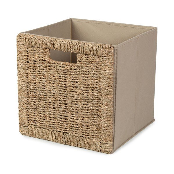 Dabīga toņa uzglabāšanas kaste no jūraszāles 30x30x30 cm – Compactor-image-1