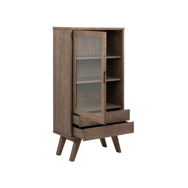 Brūna vitrīna 72x145x36 cm – Actona-image-1