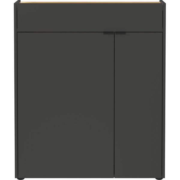 Antracīta pelēks skapītis 82x102x22 cm Ameca – Germania-image-1