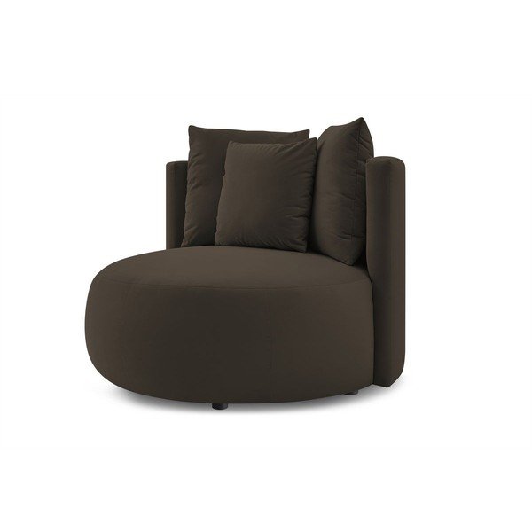 Brūns samta atpūtas krēsls Cesar – Bobochic Paris