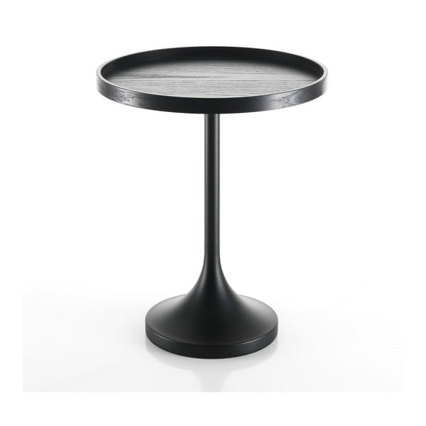 Tomasucci Ambrogio melns sānu galds, ⌀ 46 cm