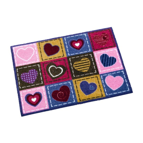 Violeti rozā paklājs Zala Living Hearts, 50x70 cm