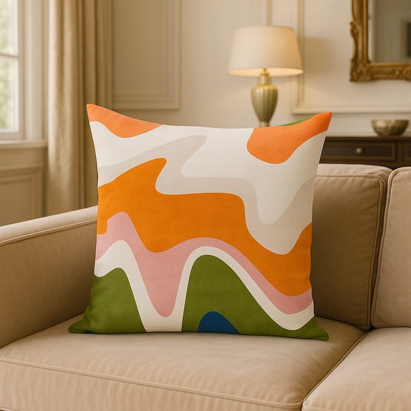 Spilvendrāna 43x43 cm Squiggly Orange – Mila Home-image-3