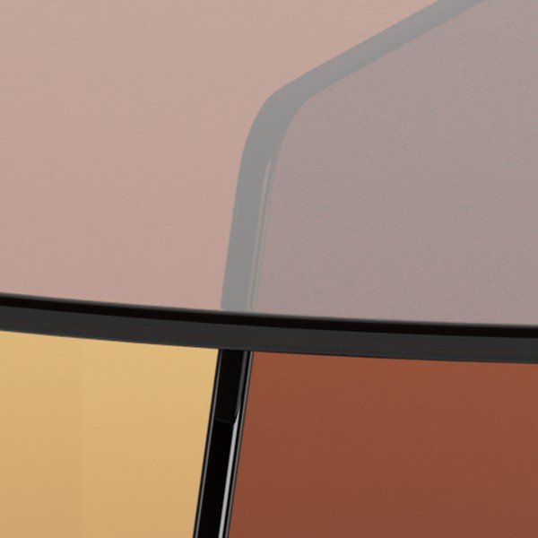 Brūns stikla apaļš žurnālgaldiņš ø 80 cm Samos – Actona-image-1