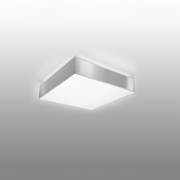 Pelēka griestu lampa 25x25 cm Mitra – Sollux-image-1