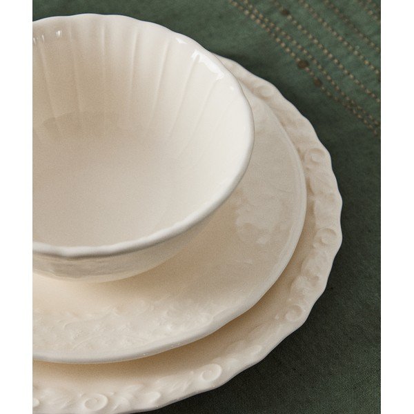Bēšs keramikas šķīvis ø 28 cm Varla – Kave Home-image-1