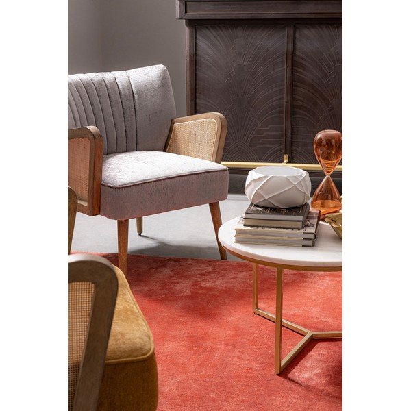 Pelēks samta atpūtas krēsls Virna – Bizzotto-image-1