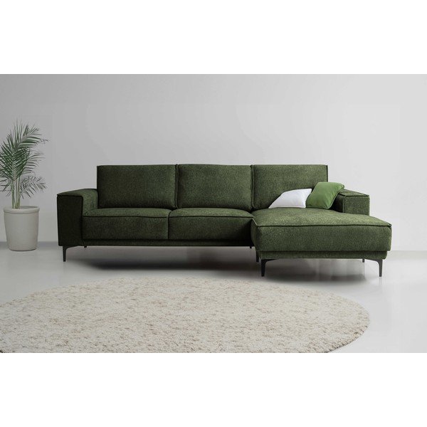 Zaļš stūra dīvāns no šenila auduma (ar labo stūri/ar zvilni) Copenhagen – Scandic-image-1