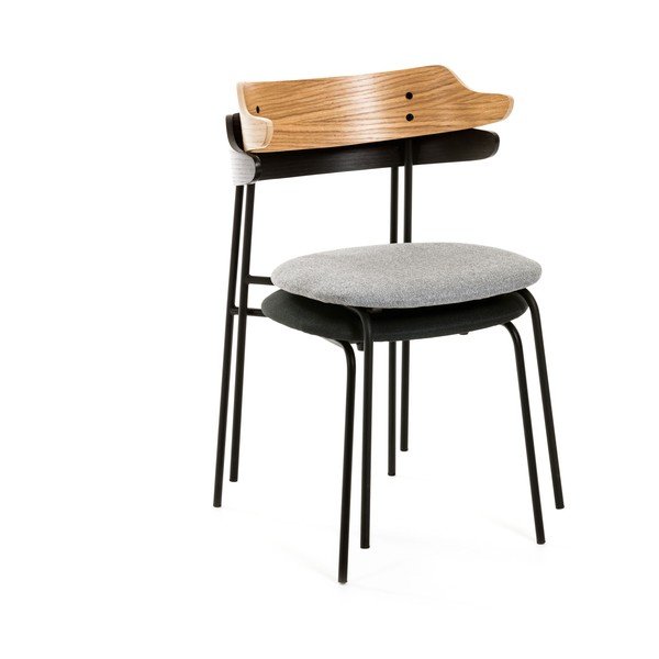 Gaiši pelēks ēdamistabas krēsls Kave Home Olympia-image-4