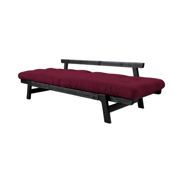 Izvelkamais dīvāns Karup Design Step Black/Light Bordeaux-image-4