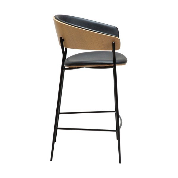 Melns bāra krēsls (sēdekļa augstums 63,5 cm) Crib – DAN-FORM Denmark-image-2