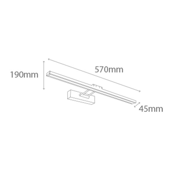Sienas lampa ar LED apgaismojumu sudraba krāsā SULION Picabia-image-2