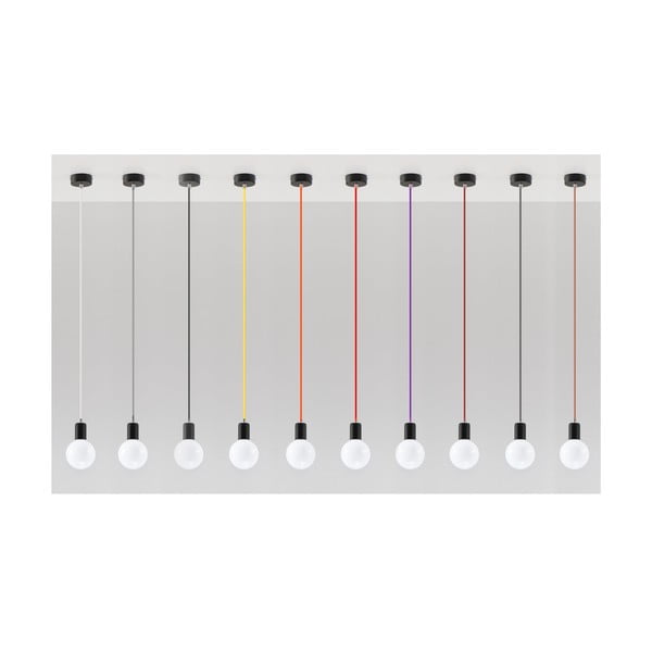 Melna griestu lampa Sollux Bombilla-image-1