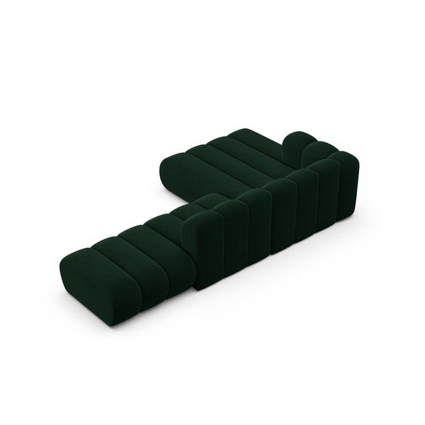 Tumši zaļš stūra dīvāns (ar kreiso stūri) Lupine – Micadoni Home-image-3