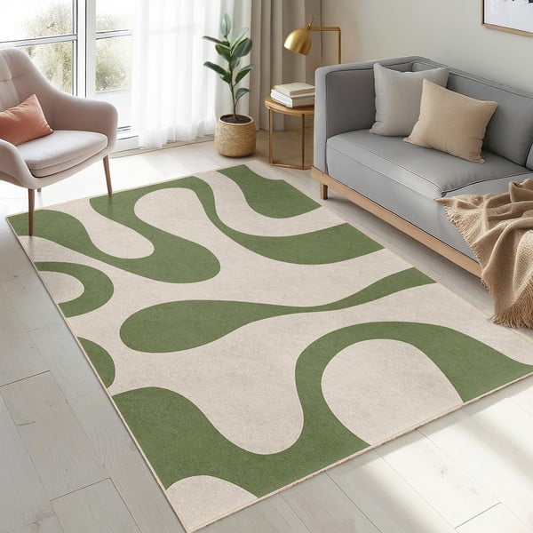 Zaļš mazgājams paklājs 120x180 cm Matcha Latte – Mila Home-image-4