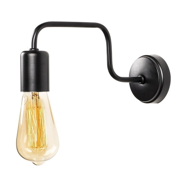 Melna metāla sienas lampa Opviq lights Isidora-image-2