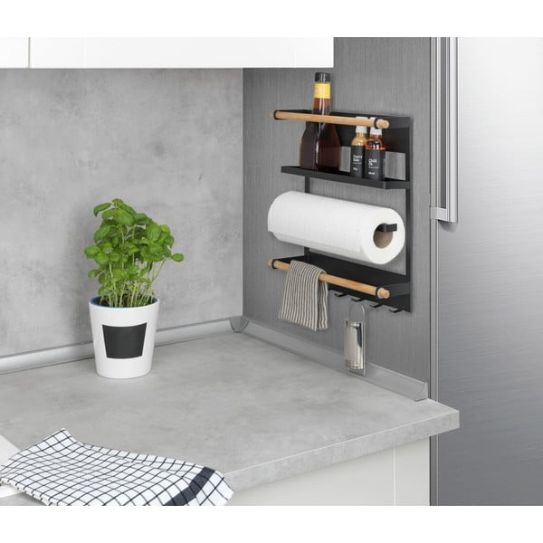 Melns virtuves sienas organizators Wenko Magna-image-2