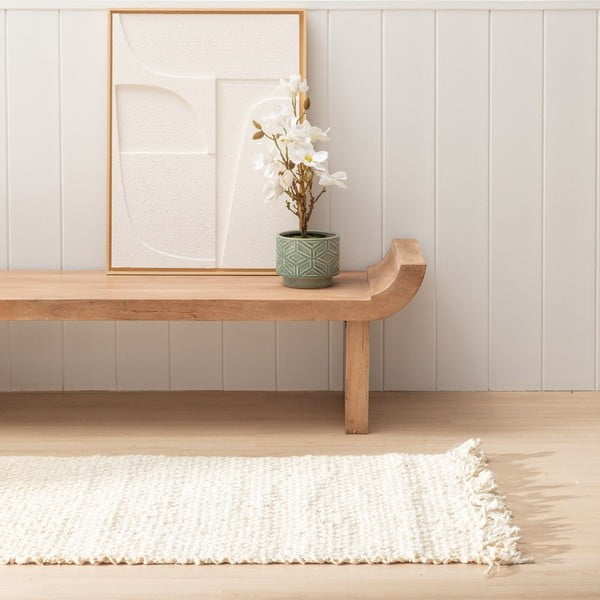 Krēmkrāsas džutas celiņa paklājs 70x170 cm Altea – Ixia-image-2