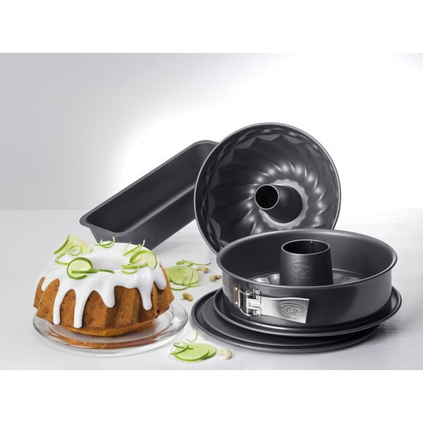 4 daļīgs tērauda cepamo formu komplekts Dr. Oetker Four-image-1