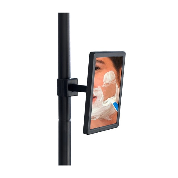 Teleskopiskais stūra plaukts dušai Wenko Prea Silver/Black, 27 x 20 cm-image-3