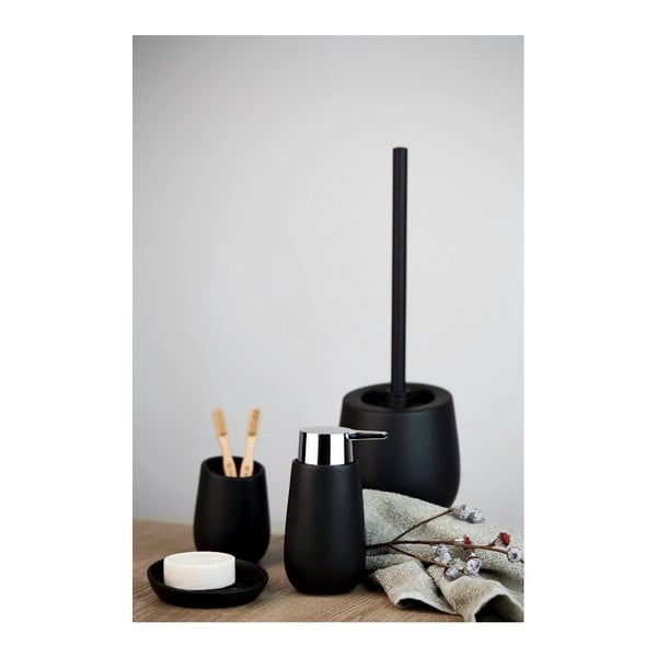 Melns keramikas ziepju trauks Wenko Badi-image-4